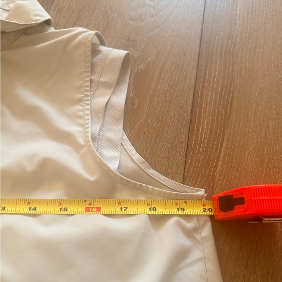 Lanvin Blanc Golf Sleeveless Dress - Size M - Pleated & Adjustable Waist - Picture 7 of 7